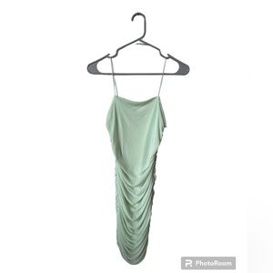Mint Green Mesh Bodycon Dress